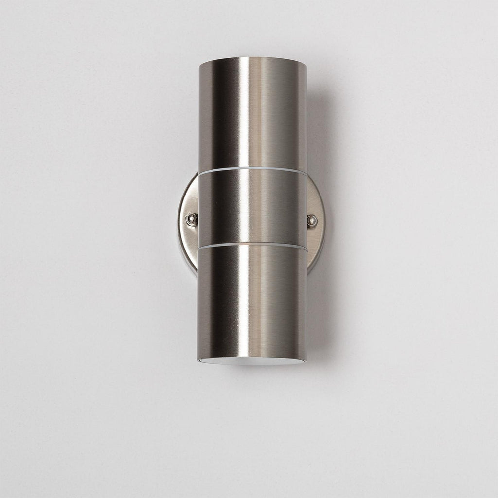 Aplique de Pared Exterior Acero Inoxidable Iluminación Doble Cara Satin