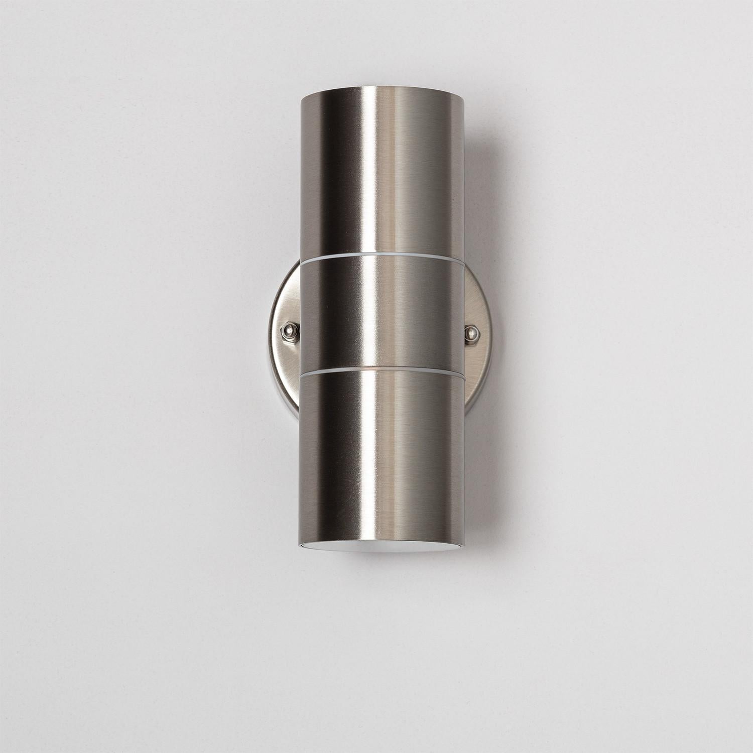 Aplique de Pared Exterior Acero Inoxidable Iluminación Doble Cara Satin