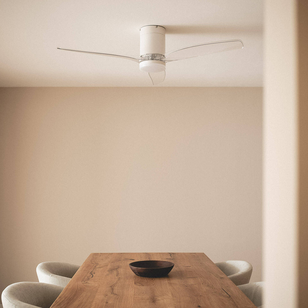 Ventilador de Techo Silencioso Angistri Blanco 132cm Motor DC