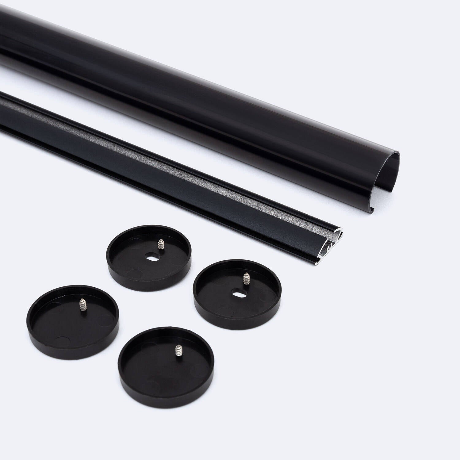 Perfil Aluminio Colgante Redondo 2m para Tira LED hasta 16 mm