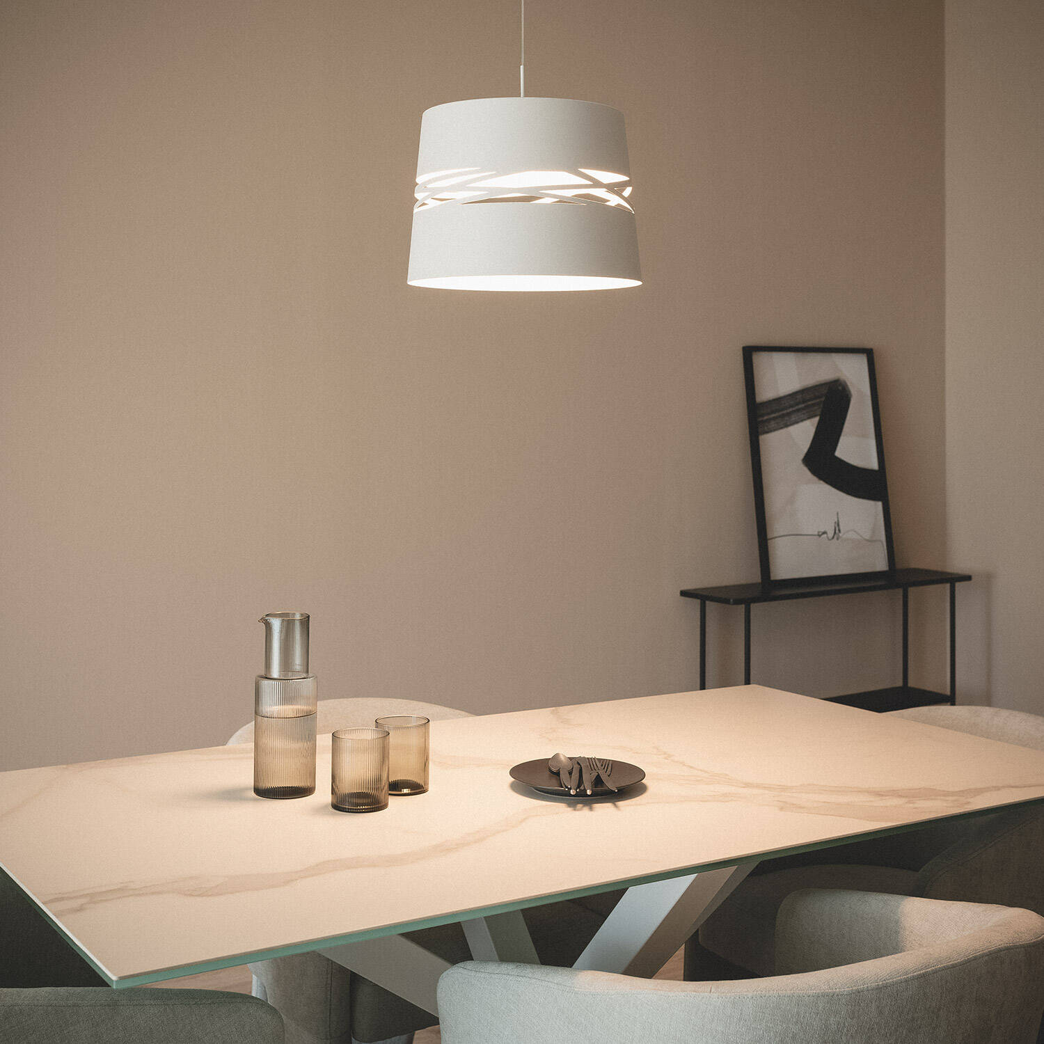 Lámpara Colgante LED 28W Metal Kerta