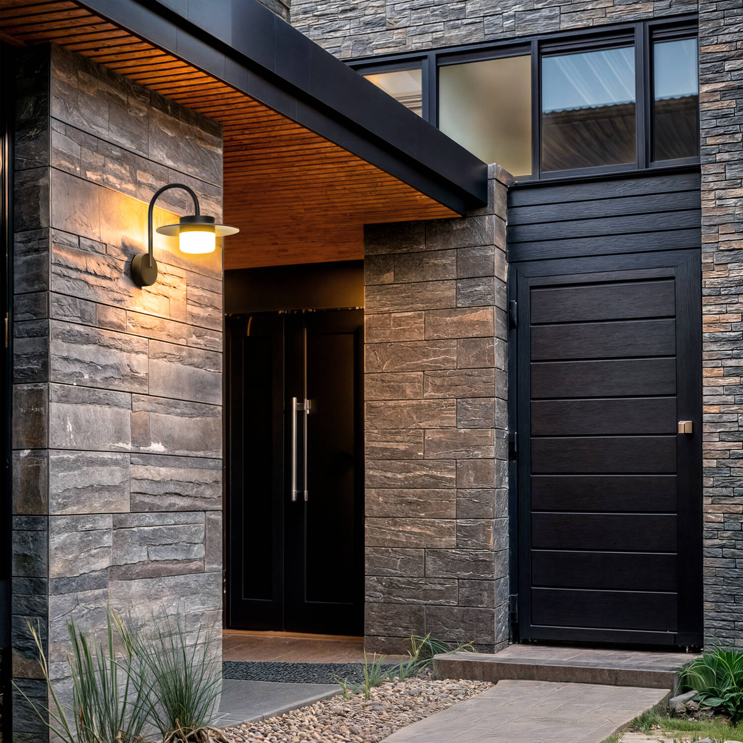 Aplique de Pared LED 5W Exterior Aluminio Ziapka