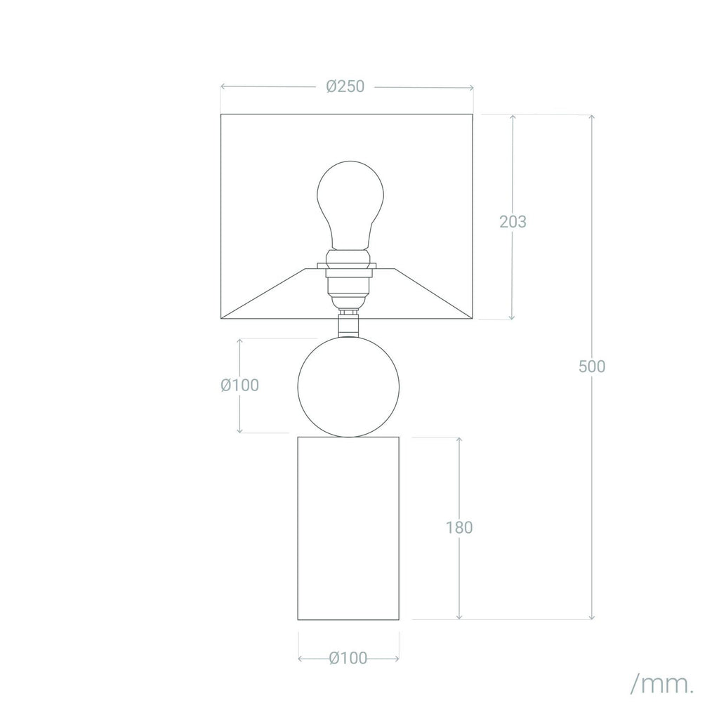 Lámpara de Mesa Cerámica Rahma