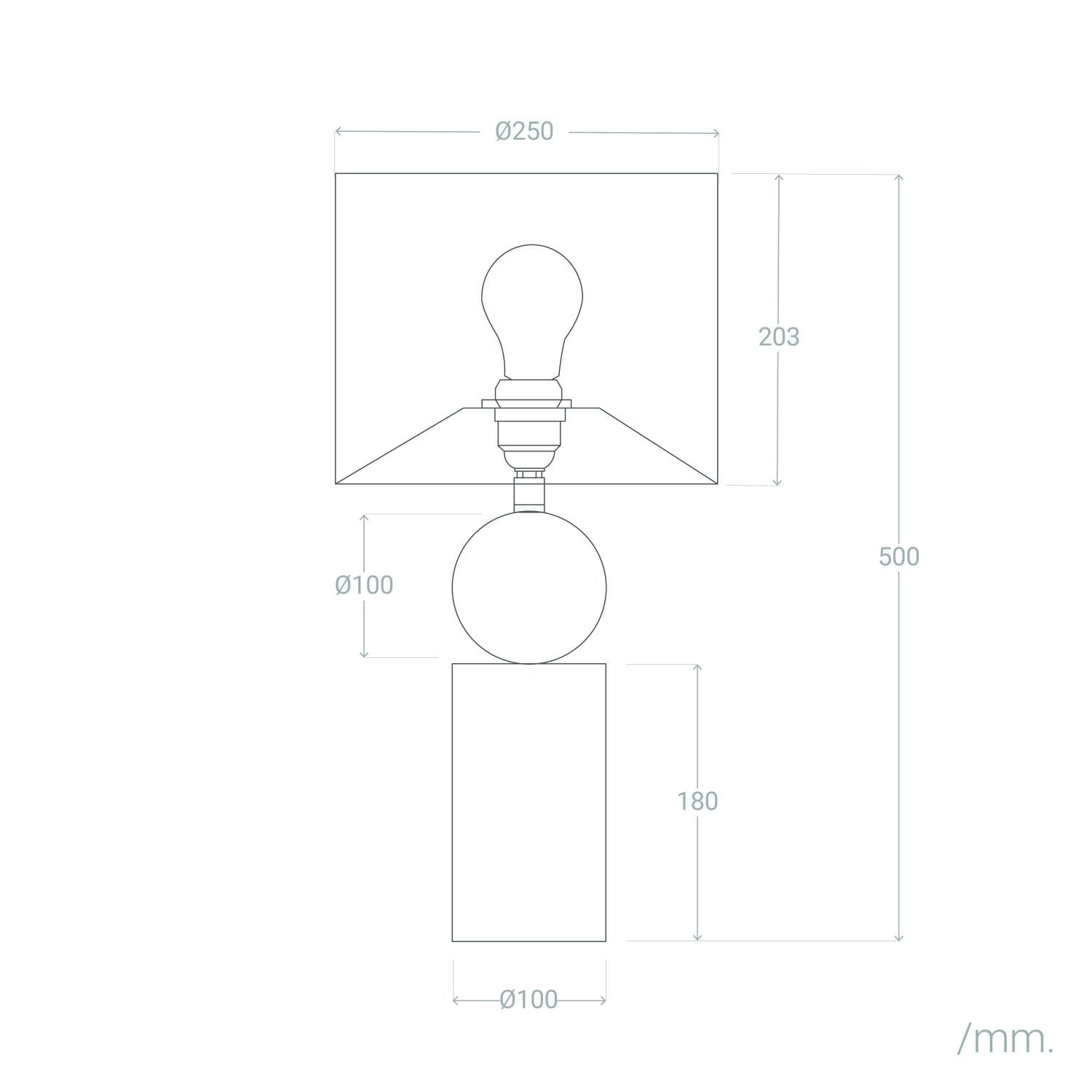 Lámpara de Mesa Cerámica Rahma