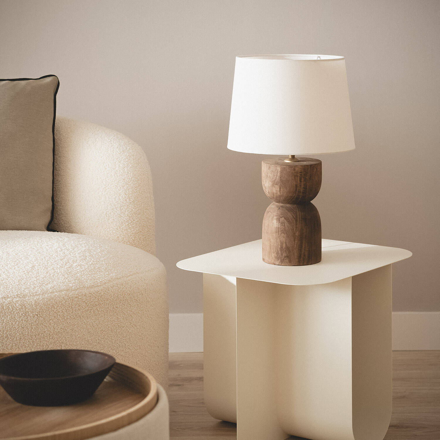 Lámpara de Mesa Madera Dallas