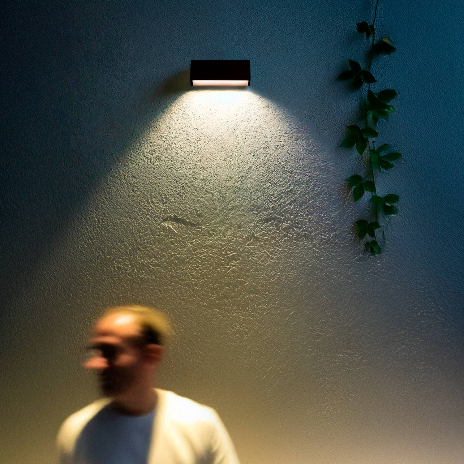 Baliza Exterior LED 3W Superficie Pared Rectangular Tunez