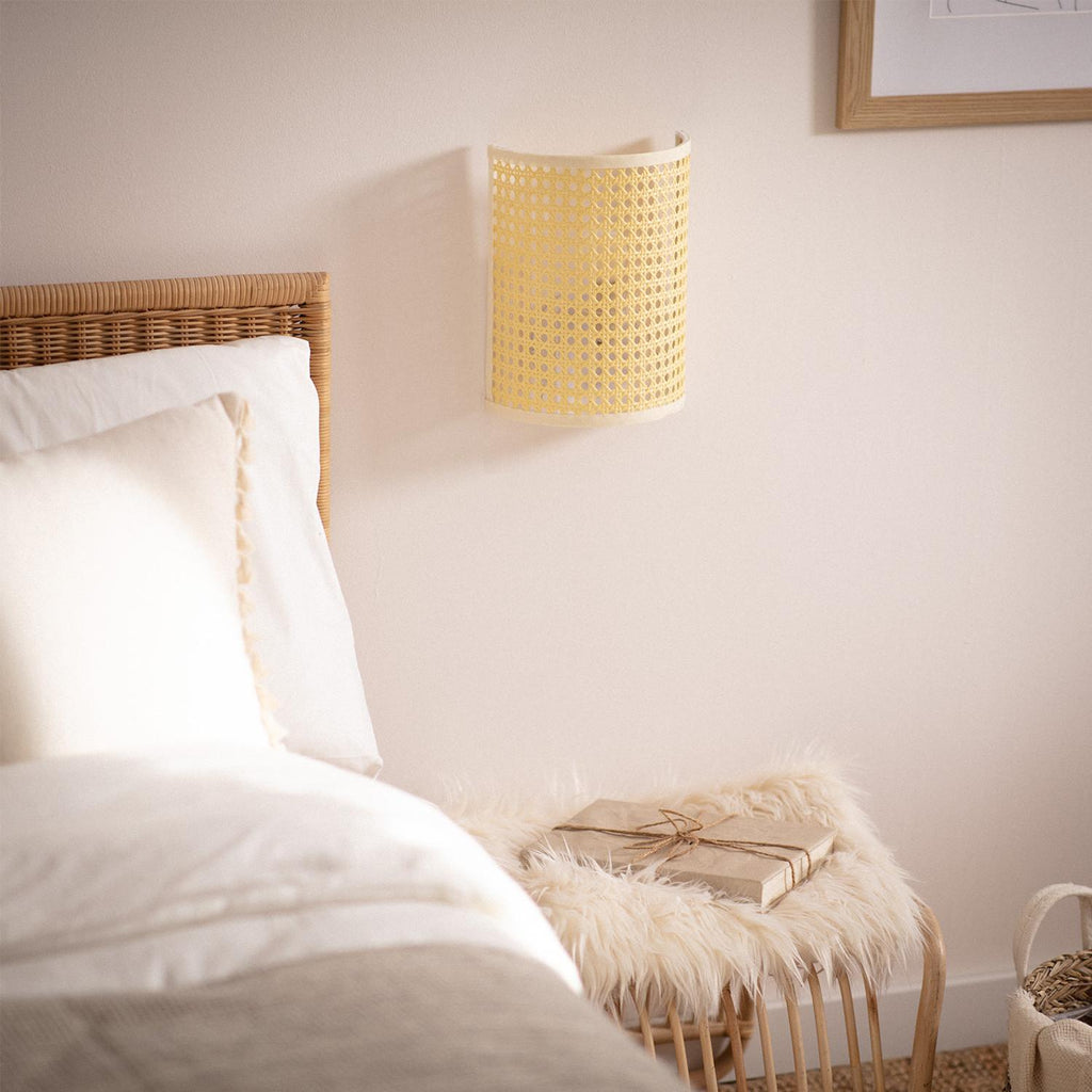 Aplique de Pared de Ratán Karibu