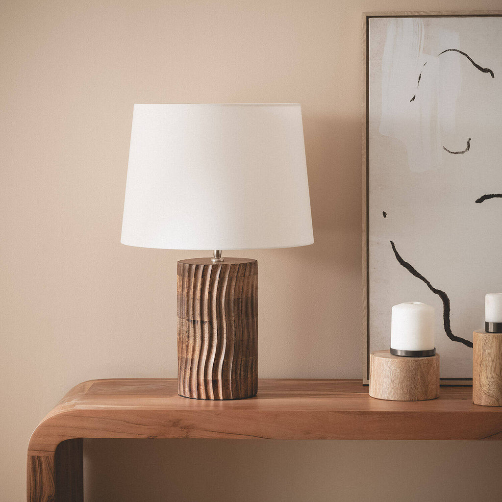 Lámpara de Mesa Madera Shruti ILUZZIA