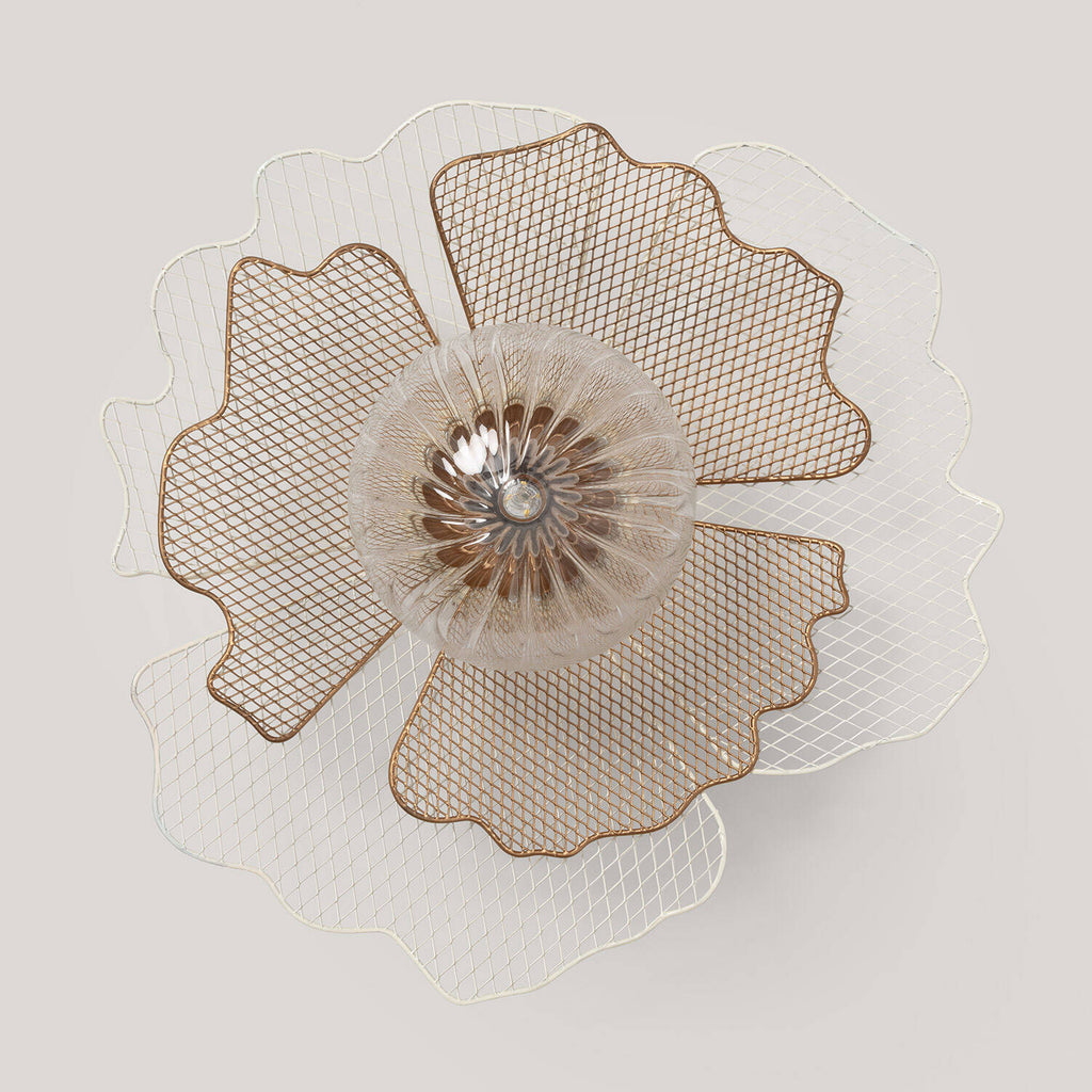 Aplique de Pared Metal y Cristal Pianella  ILUZZIA