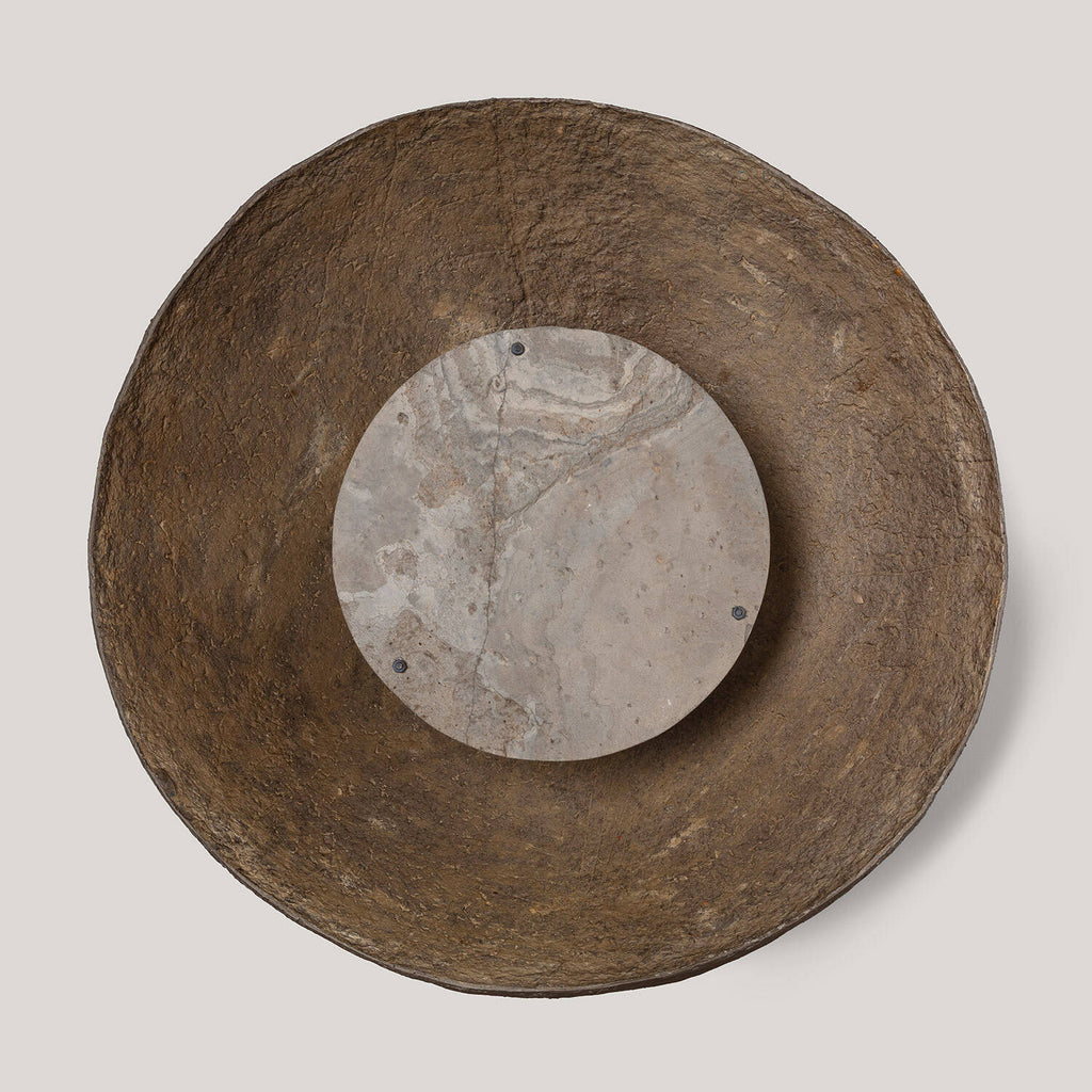 Aplique de Pared Papel Maché Piedra Metal Orfalu