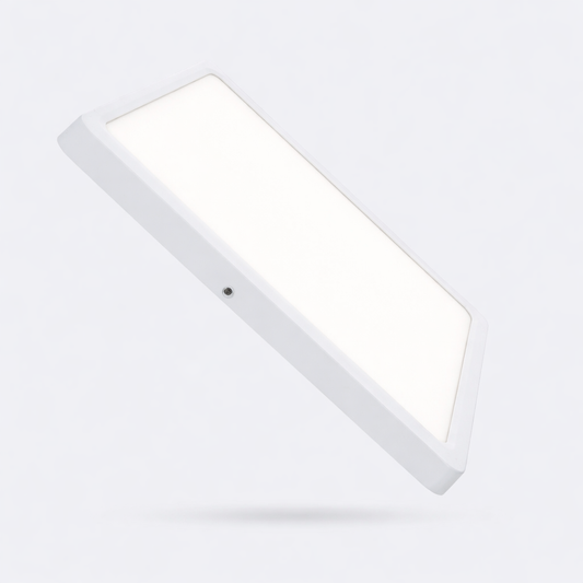 Lote Downlight LED Profesional: Cuadrado, blanco, de superficie, 4.000K.