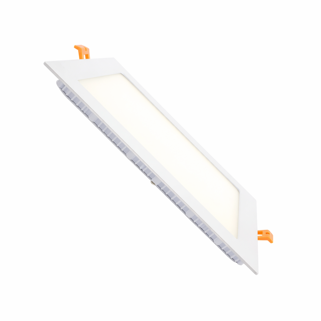 Lote Downlight LED Profesional: Cuadrado, blanco, de empotrar, 4.000K.