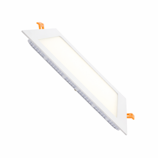 Lote Downlight LED Profesional: Cuadrado, blanco, de empotrar, 4.000K.