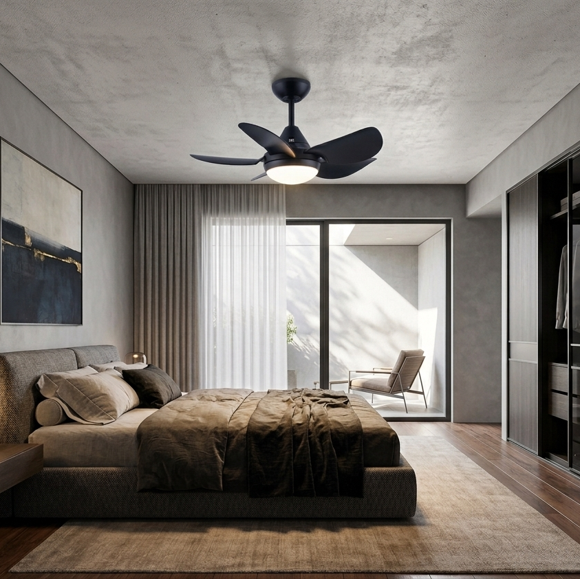 Ventilador de Techo LED TURBO Negro