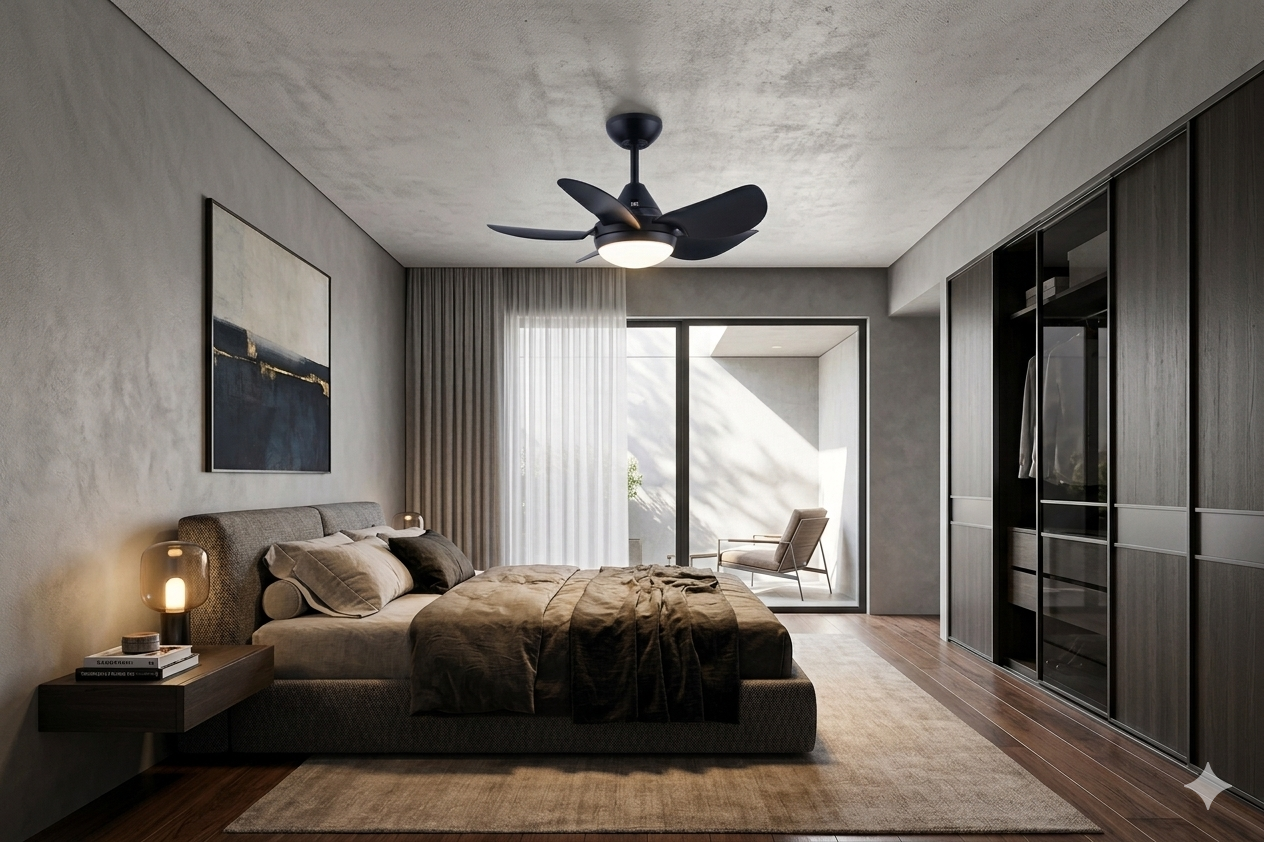 Ventilador de Techo LED TURBO Negro