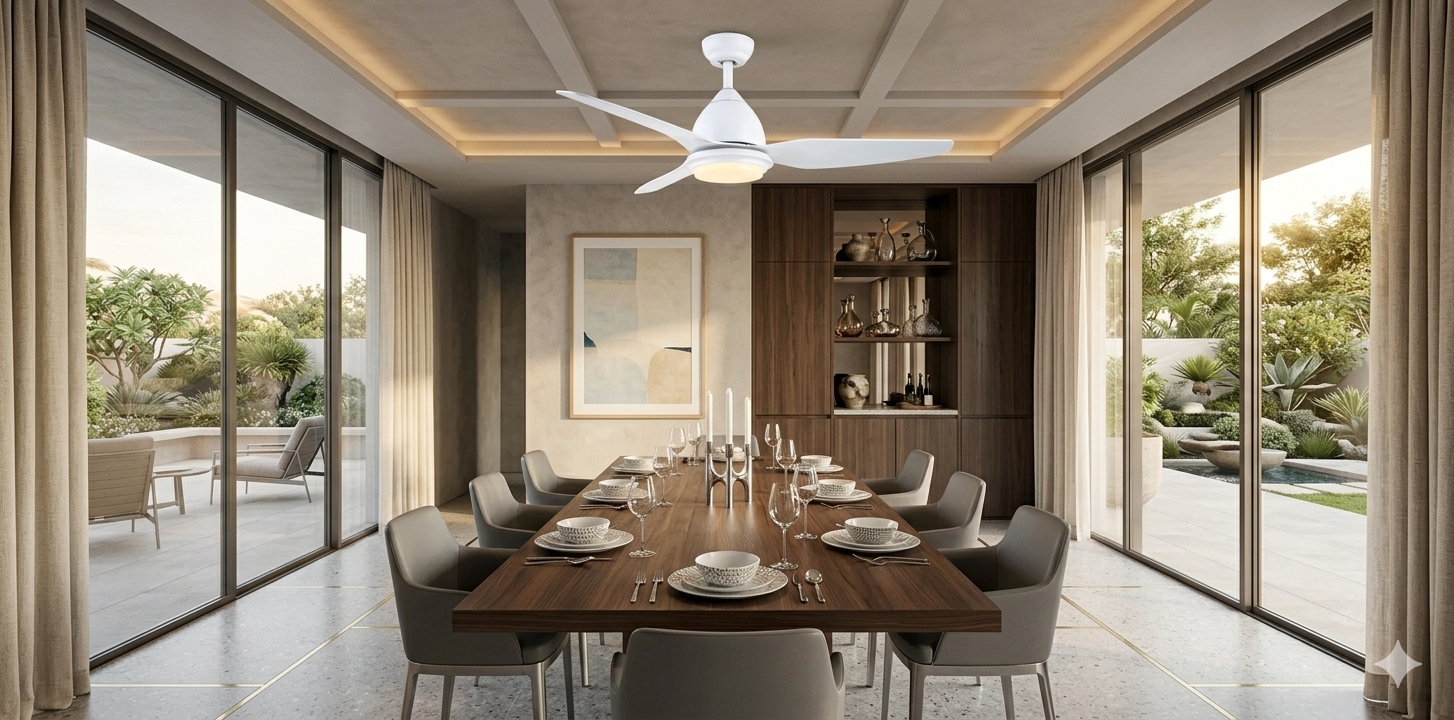 Ventilador de techo VALENCIA con luz LED