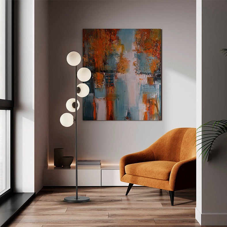 INOA 5L floor lamp black - smoke - amber