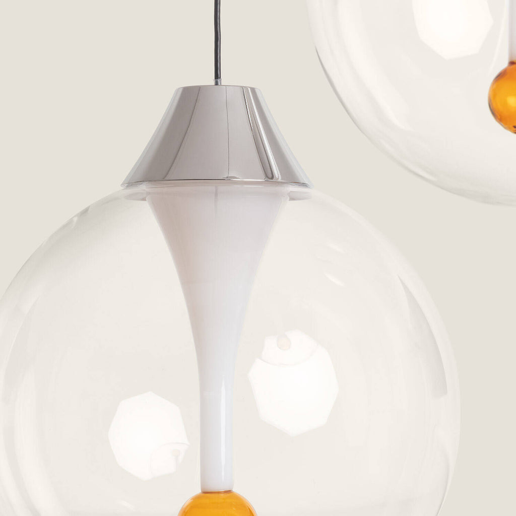 Lámpara Colgante Cristal LED 30W Liborina 3 Focos