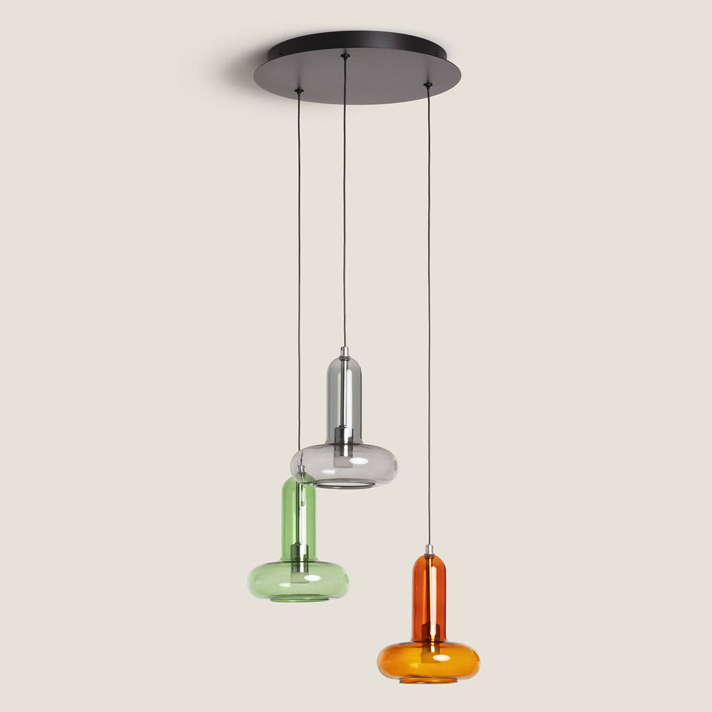 Lámpara Colgante LED 15W Aluminio Fontans 3 Focos