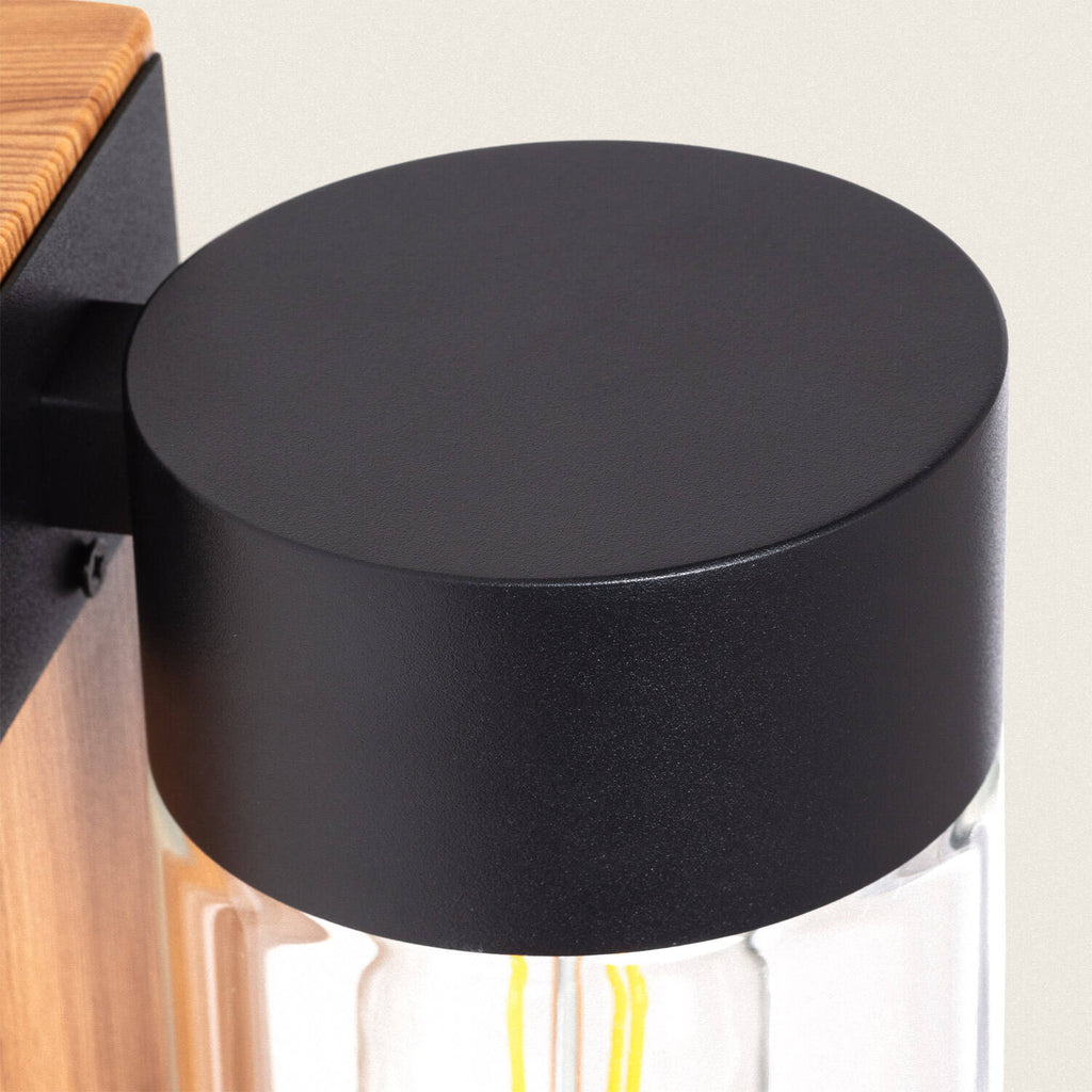 Aplique de Pared Exterior Acero Inoxidable y Cristal Isoba