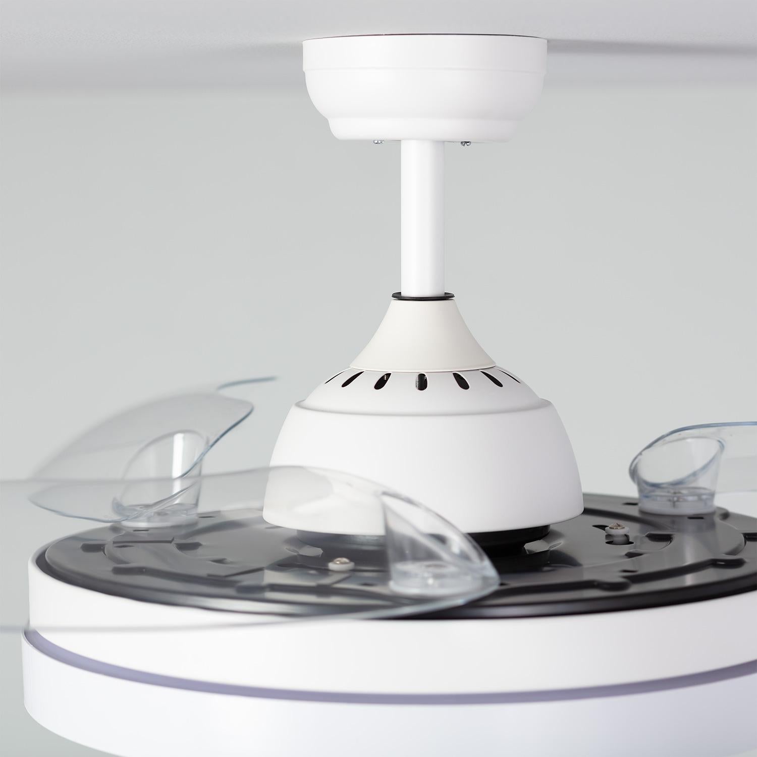 Ventilador de Techo Retráctil Silencioso Dalori Blanco 106cm Motor DC