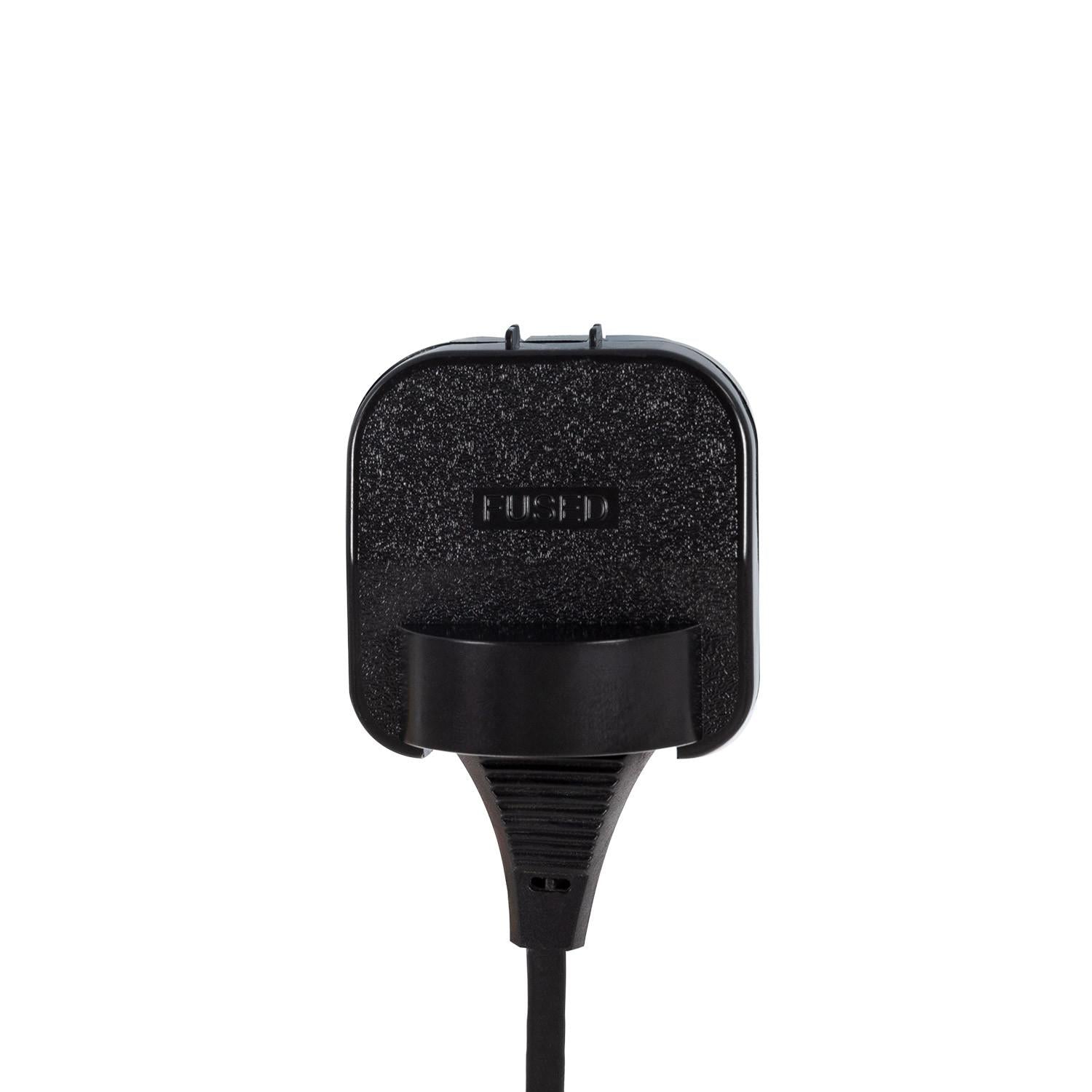 Adaptador Enchufe Tipo E (EU) Cabezal Ancho Con Cable Recto a Enchufe Tipo G (UK)