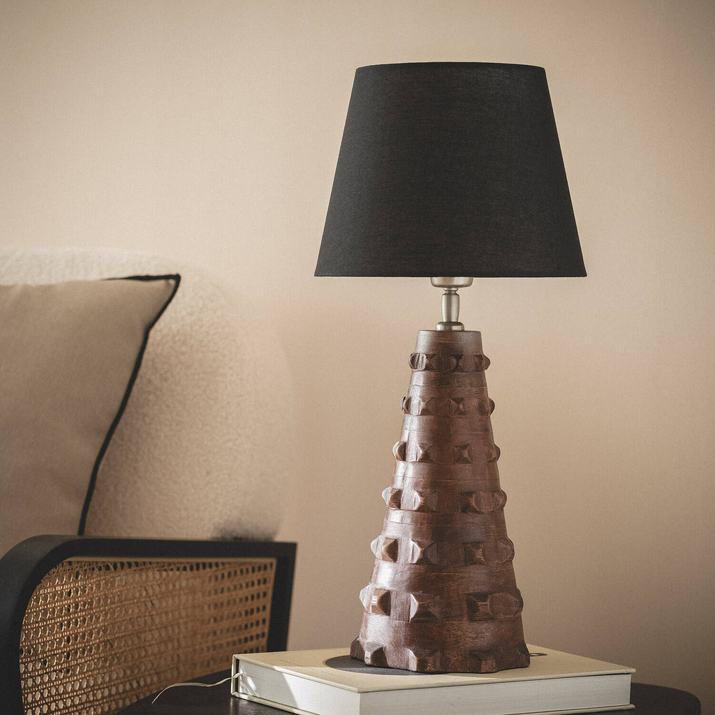 Lámpara de Mesa Madera Samesh ILUZZIA