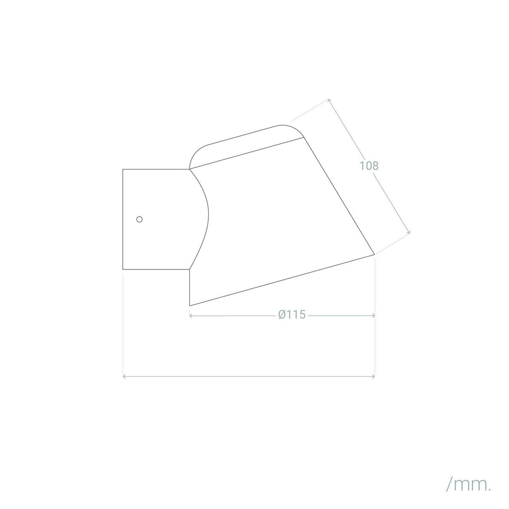 Aplique de Pared Exterior Acero Inoxidable Darjan Oroco