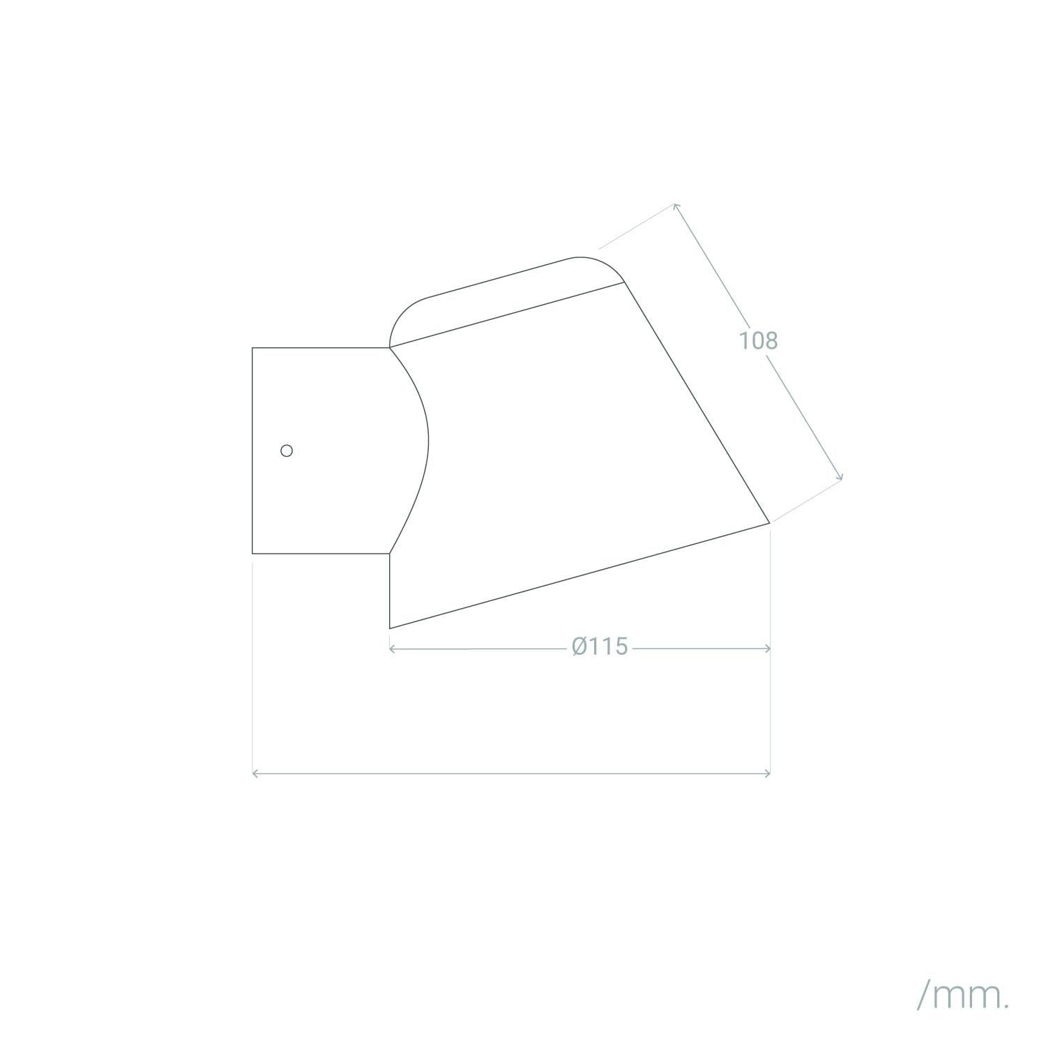 Aplique de Pared Exterior Acero Inoxidable Darjan Oroco