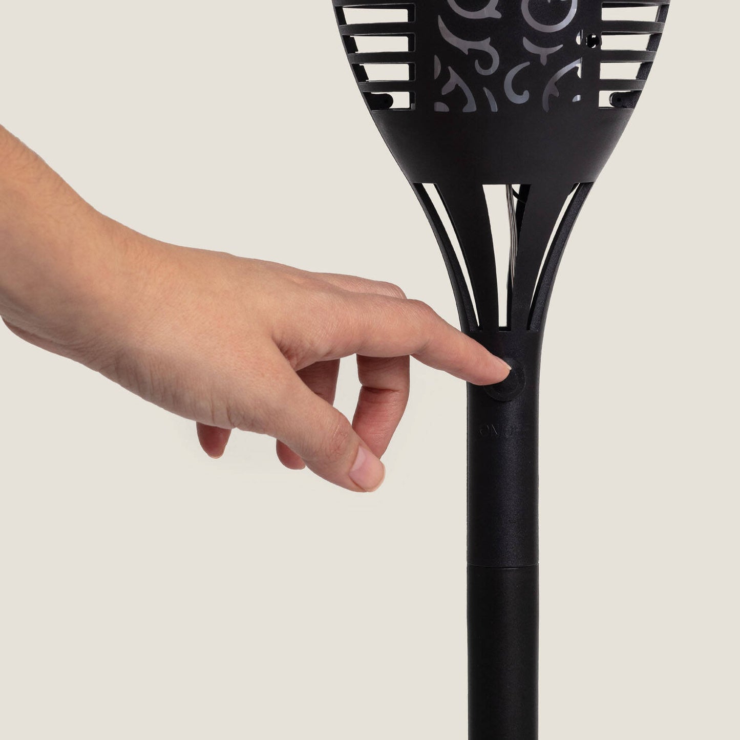 Antorcha LED Solar Efecto Llama con Pincho 1W 78cm