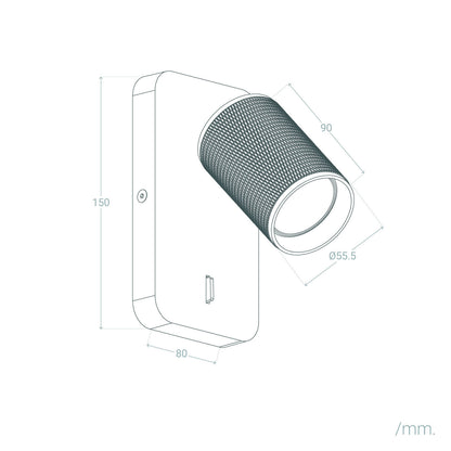 Aplique de Pared Aluminio Breixo