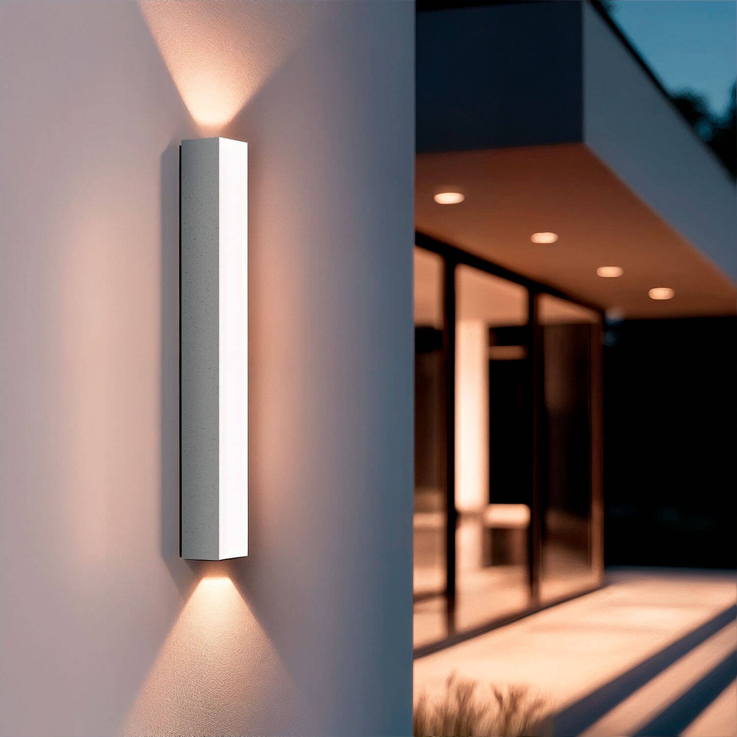 Aplique de Pared Exterior LED Aluminio Doble Cara Hisar