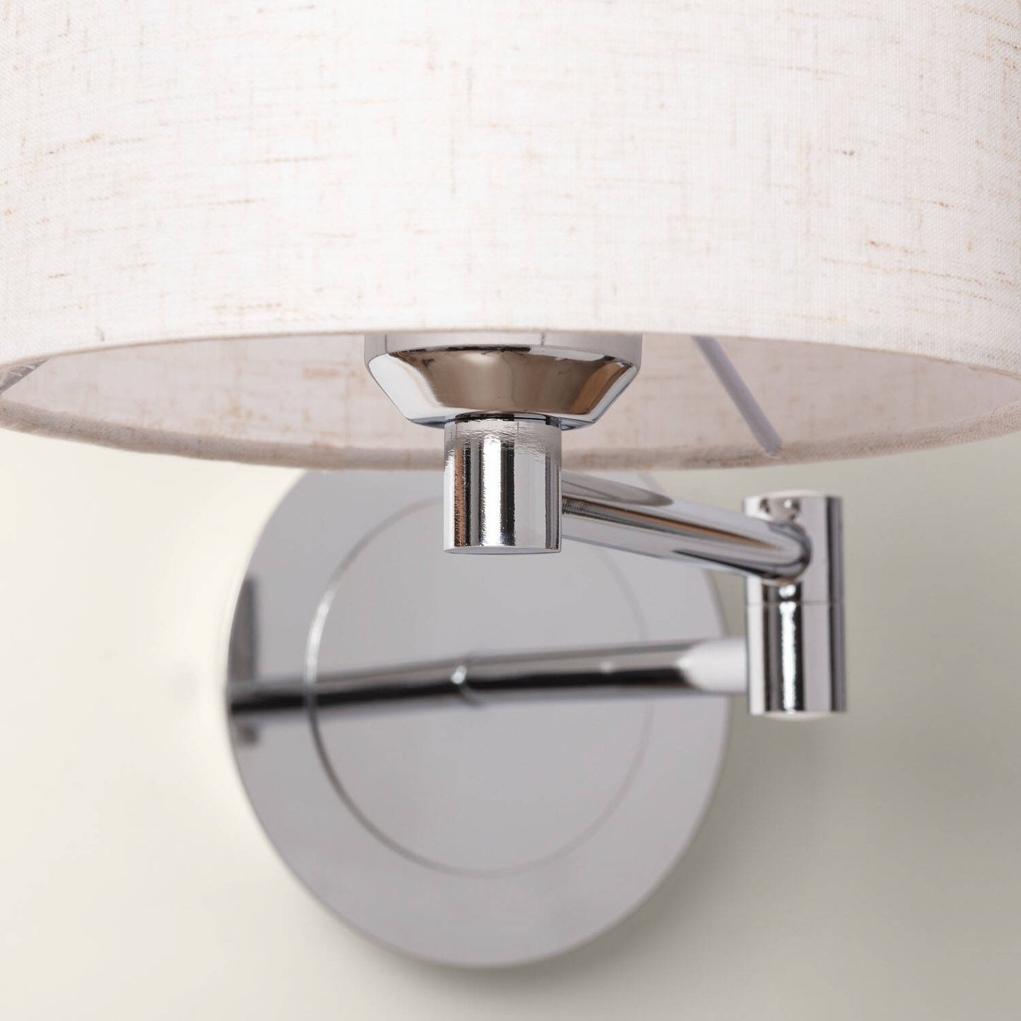 Aplique de Pared Articulable con Pantalla Metal y Lino Basilea