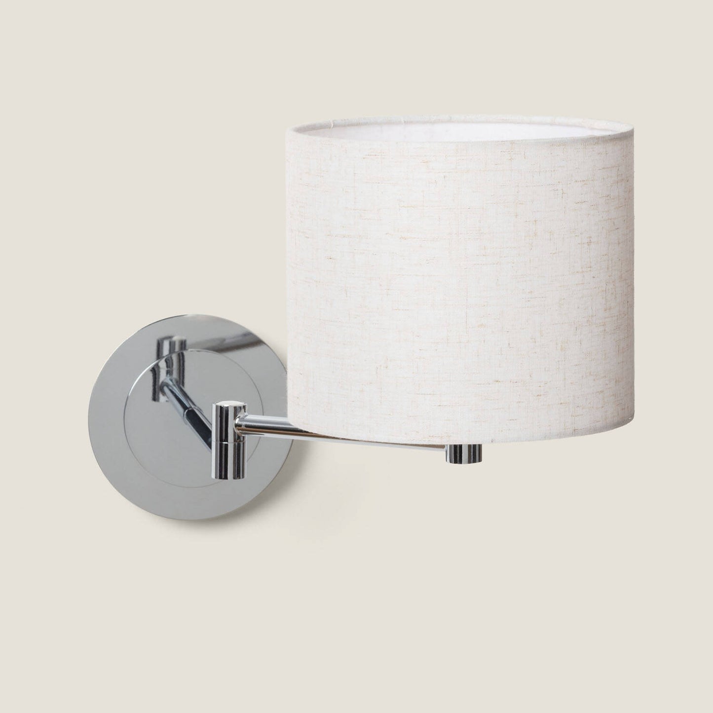 Aplique de Pared Articulable con Pantalla Metal y Lino Basilea
