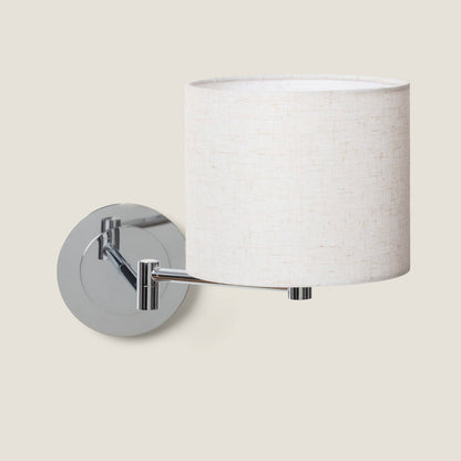 Aplique de Pared Articulable con Pantalla Metal y Lino Basilea