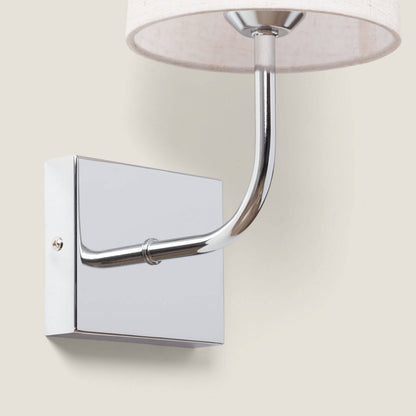 Aplique de Pared con Pantalla de Metal y Lino Sabi