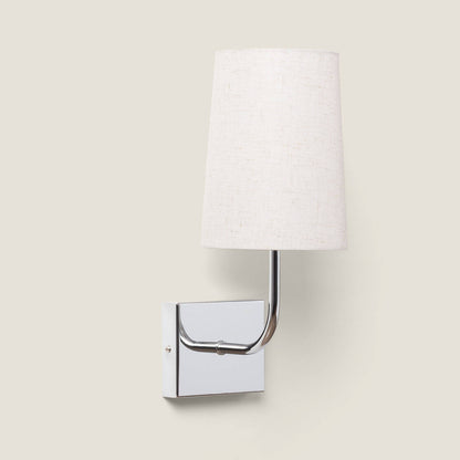 Aplique de Pared con Pantalla de Metal y Lino Sabi