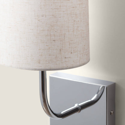 Aplique de Pared con Pantalla de Metal y Lino Sabi