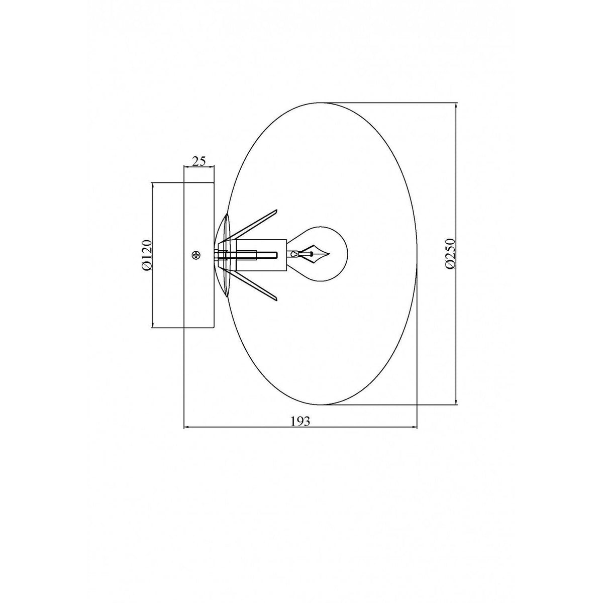 Aplique de Pared Cristal Kurta