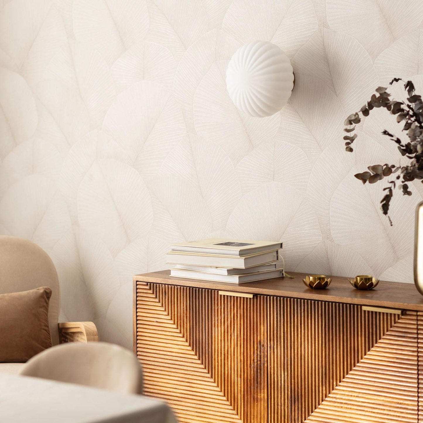 Aplique de Pared Cristal y Metal Celina