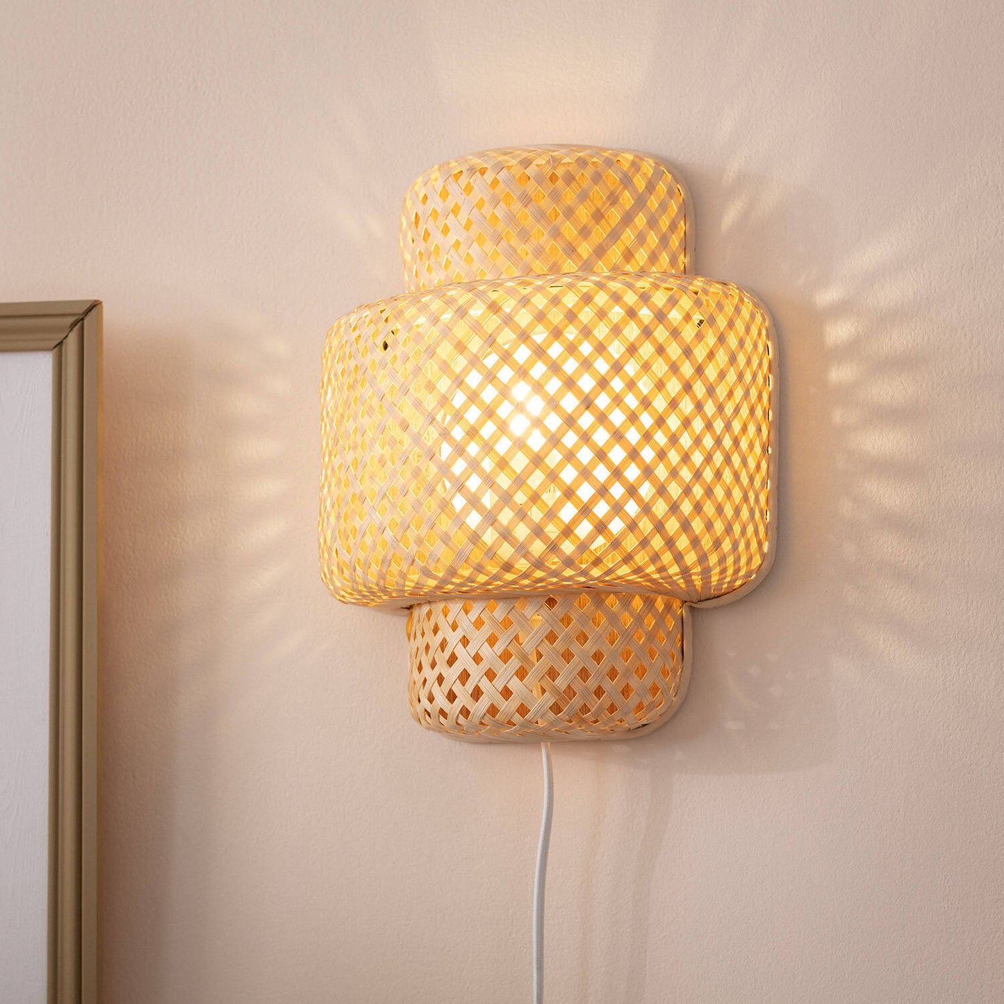 Aplique de Pared de Bambú Nagua
