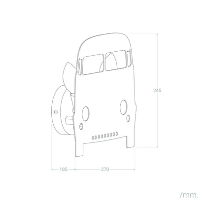 Aplique de Pared de Madera Infantil Bussi