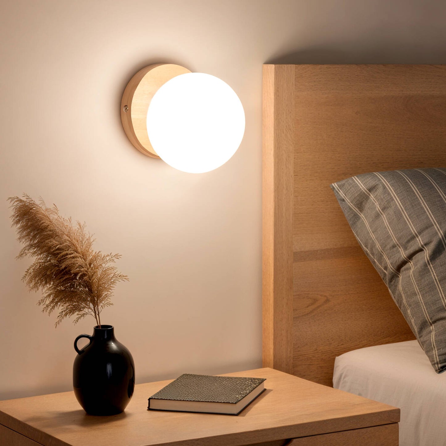 Aplique de Pared de Madera Kamulo