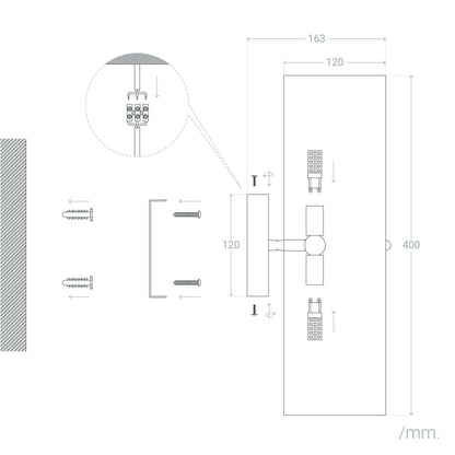 Aplique de Pared de Metal Daily