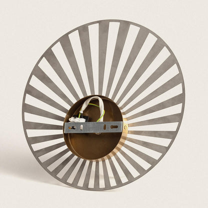 Aplique de Pared de Metal y Cristal Becquer