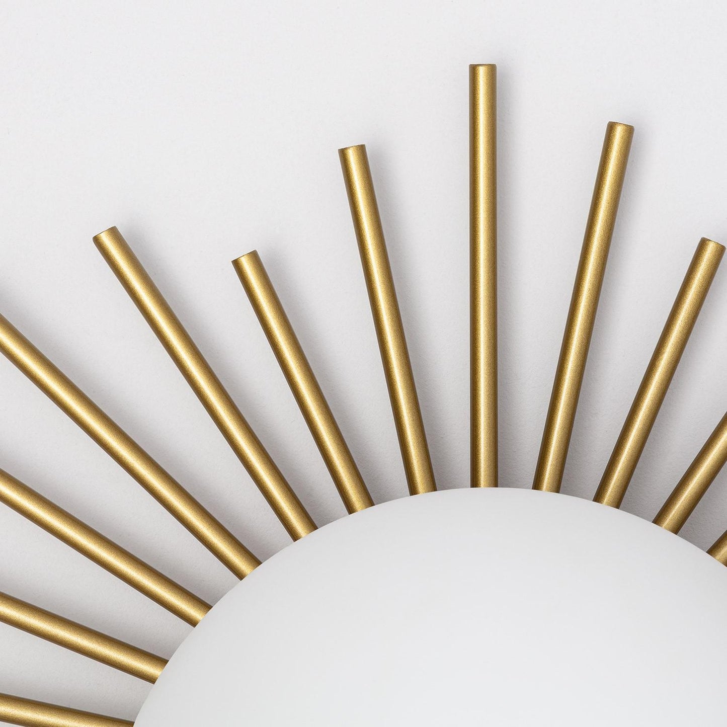 Aplique de Pared de Metal y Cristal Moon