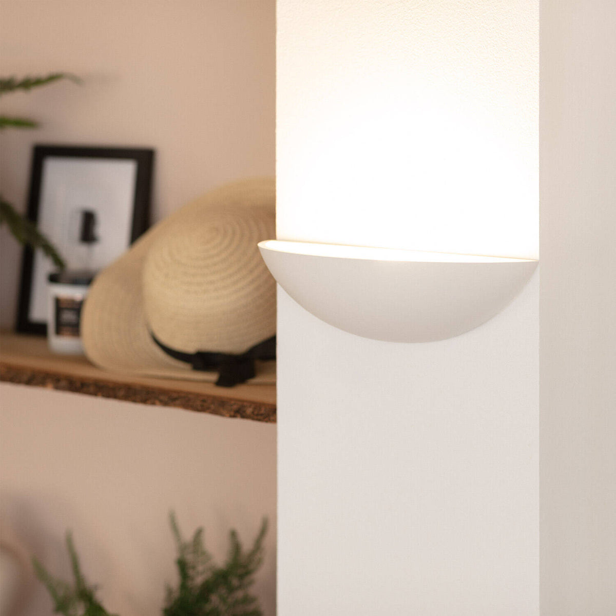 Aplique de Pared de Yeso Bakily