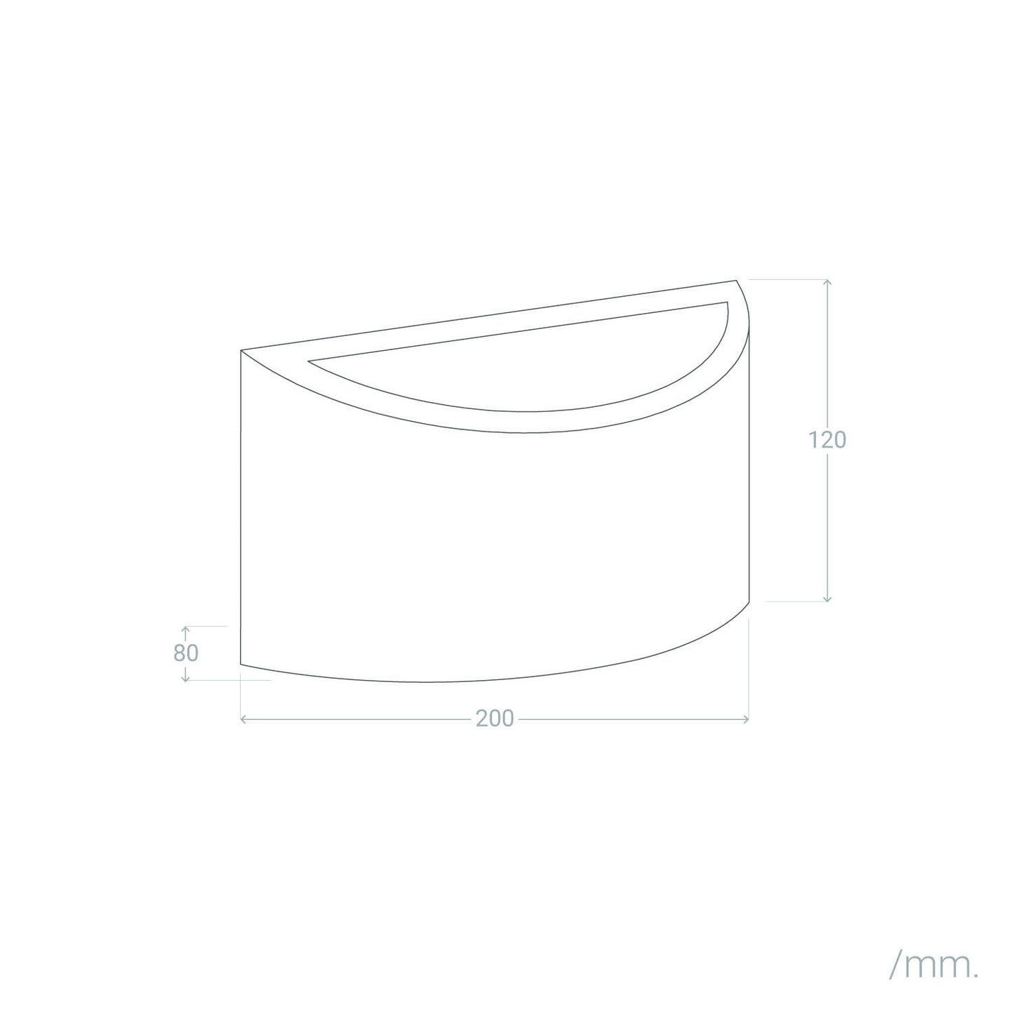 Aplique de Pared de Yeso Fosty