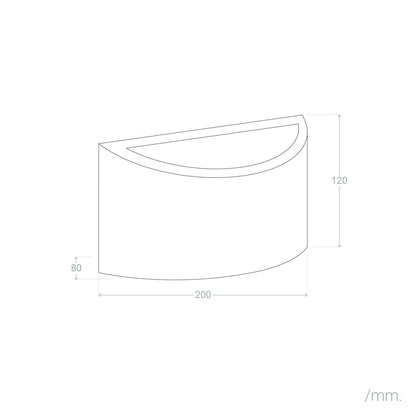 Aplique de Pared de Yeso Fosty