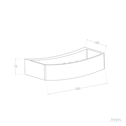 Aplique de Pared de Yeso Xirma